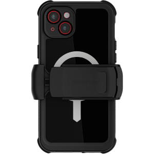 Ghostek Nautical Waterproof Magsafe Case + Belt Swivel Holster Apple Iphone 15 Plus Black