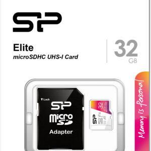 Silicon Power Elite Micro Sdhc Incl. Sd Adapter 32Gb Uhs-1 U1 A1 V10 Class 10 Color