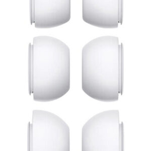 Xccess Silicon Replacement Ear Tips For Airpod Pro 1/2 Size S/M/L (3 Pair) White