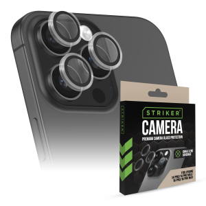 Striker Single Lens Glass Camera Protector - Transparent - Apple Iphone 14 Pro/14 Pro Max/16 Pro/16 Pro Max
