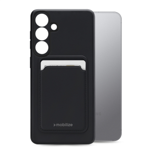 Mobilize Rubber Gelly Card Case Samsung Galaxy S25+ 5G Matt Black