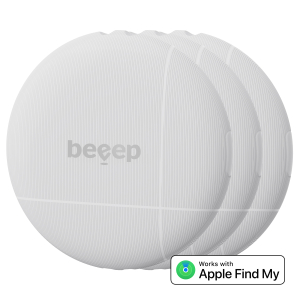 Beeep Betag Find My Tracker White & Keychain White - 3 Pack