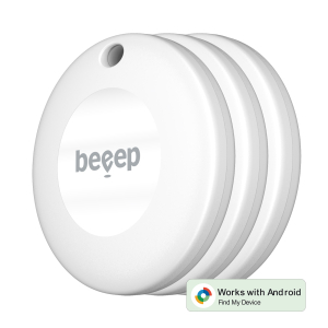 Beeep Betag Android Tracker White & Keychain White - 3 Pack