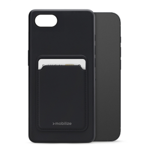 Mobilize Rubber Gelly Card Case Apple Iphone 16E Matt Black