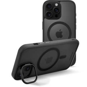 Mobilize Magsafe Compatible Hybrid Pro Case With Camera Stand Apple Iphone 16 Pro Max Black