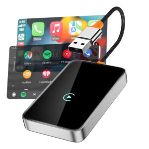 Mobilize Premium 2In1 Adapter For Wireless Apple Carplay/Android Auto Black