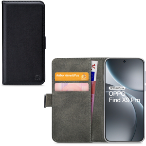 Mobilize Classic Gelly Wallet Book Case Oppo Find X9 Pro Black