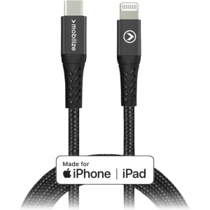 Mobilize Strong Nylon Cable Usb-C To Mfi Lightning 1M. 60W Black