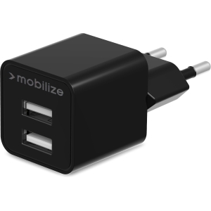 Mobilize Wall Charger 2X Usb 24W Black