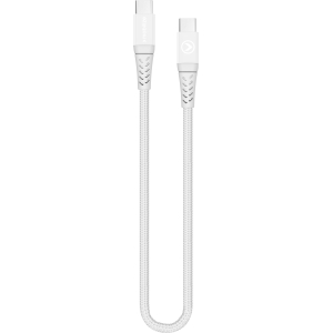 Mobilize Strong Nylon Cable Usb-C To Usb-C 20Cm. 100W White