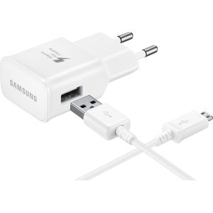 Samsung Ep-Ta20Eweugww Samsung Quick Travel Charger Incl. Micro Usb Cable 2.0A White Bulk