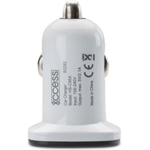 Xccess Car Charger Dual Usb 2.1A White