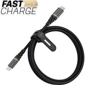 Otterbox Nylon Braided Charge/Sync Cable Usb-C To Apple Lightning 1M Black