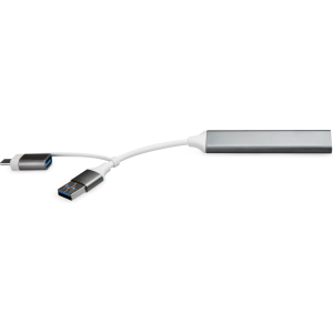 Xccess Usb-C Multi-Hub To 4 Usb Grey