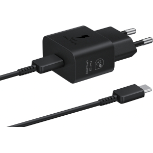 Samsung Ep-T2510Xbegeu Samsung Usb-C Pd Wall Charger 25W + Usb-C Cable Black Bulk