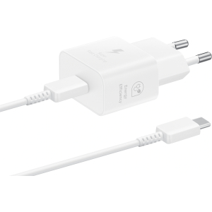 Samsung Ep-T2510Xwegeu Samsung Usb-C Pd Wall Charger 25W + Usb-C Cable White Bulk