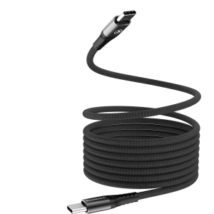 Mobilize Magnetic Nylon Cable - Usb-C To Usb-C - 2M. - 100W Black