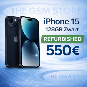 iPhone 15 128GB Zwart